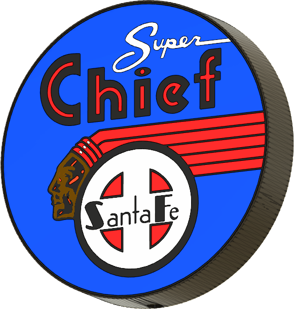 Santa Fe Super Chief Logo Santa Fe Super Chief Hi Res Stock