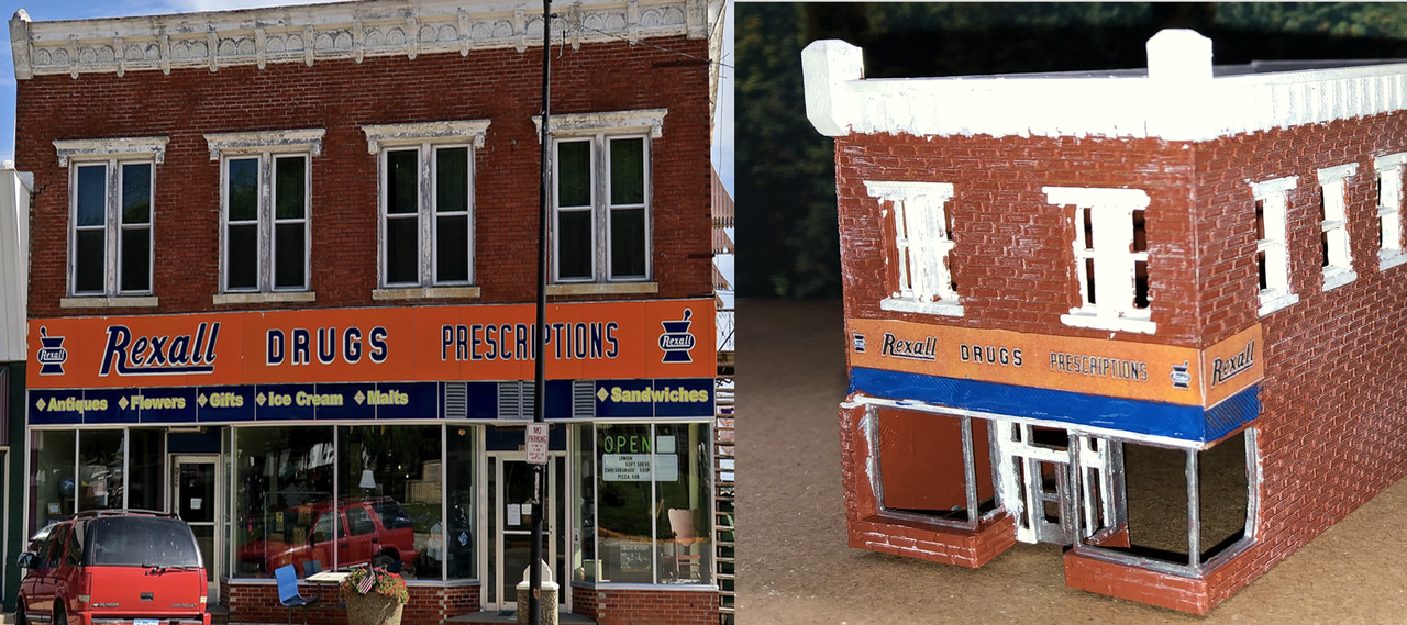 N Scale - Rexall Drugs, Afton, IA – Scale Railroad Models