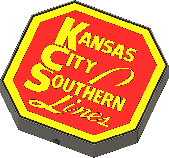 Lightbox Kansas City Southern Red Yellow Black