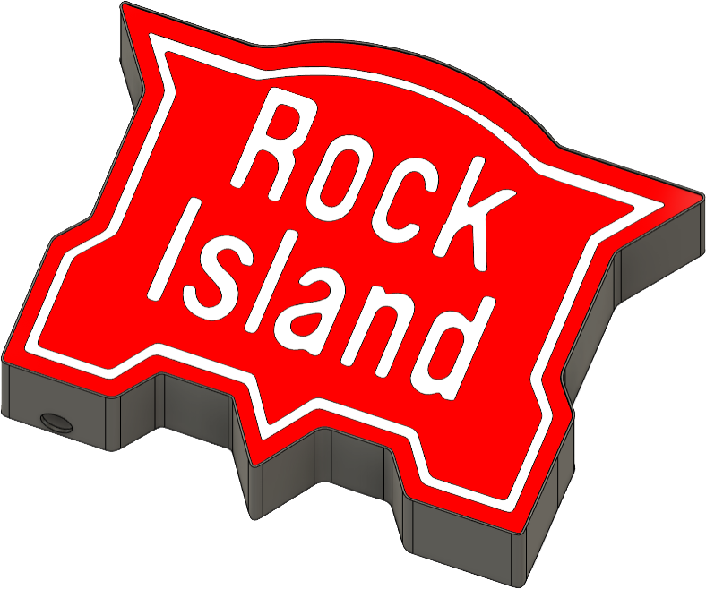 Lightbox Rock Island Placard