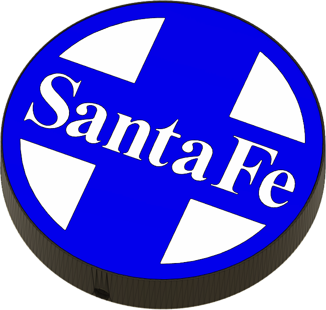 Lightbox Santa Fe  Circle Blue White