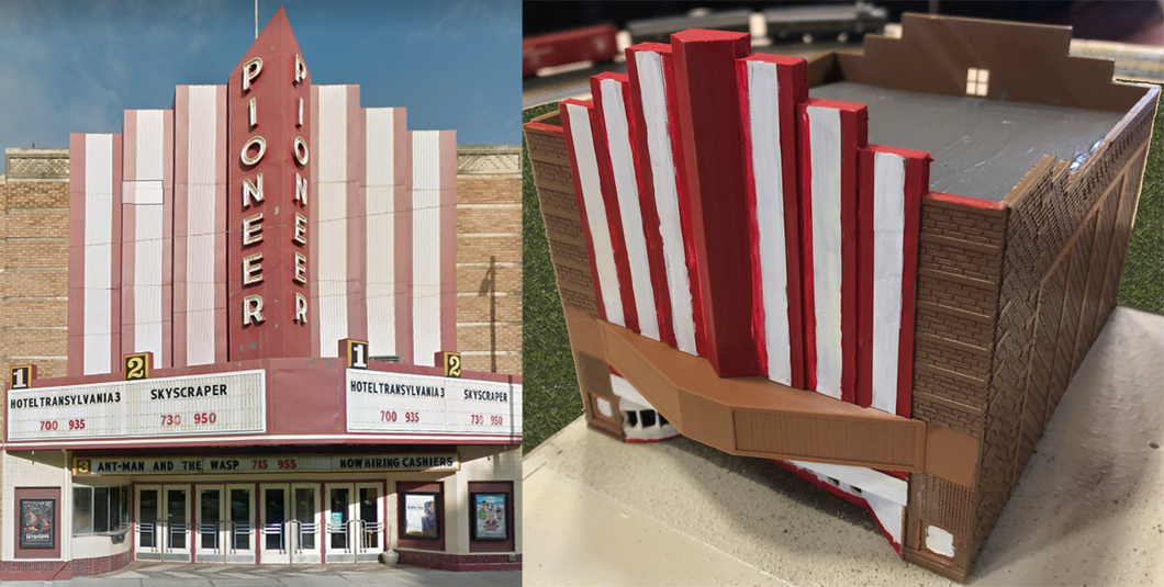 N Scale - Pioneer 3 Movie Theater, Nebraska